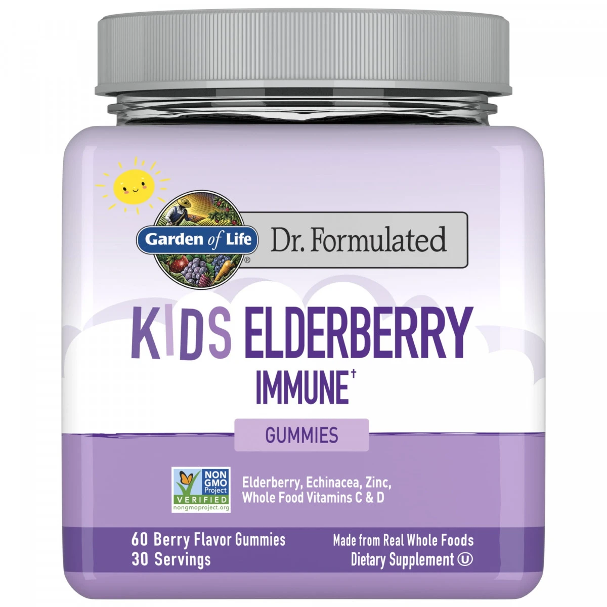Garden Of Life Dr. Formulated Kids Elderberry Immune Gummies, 60ct