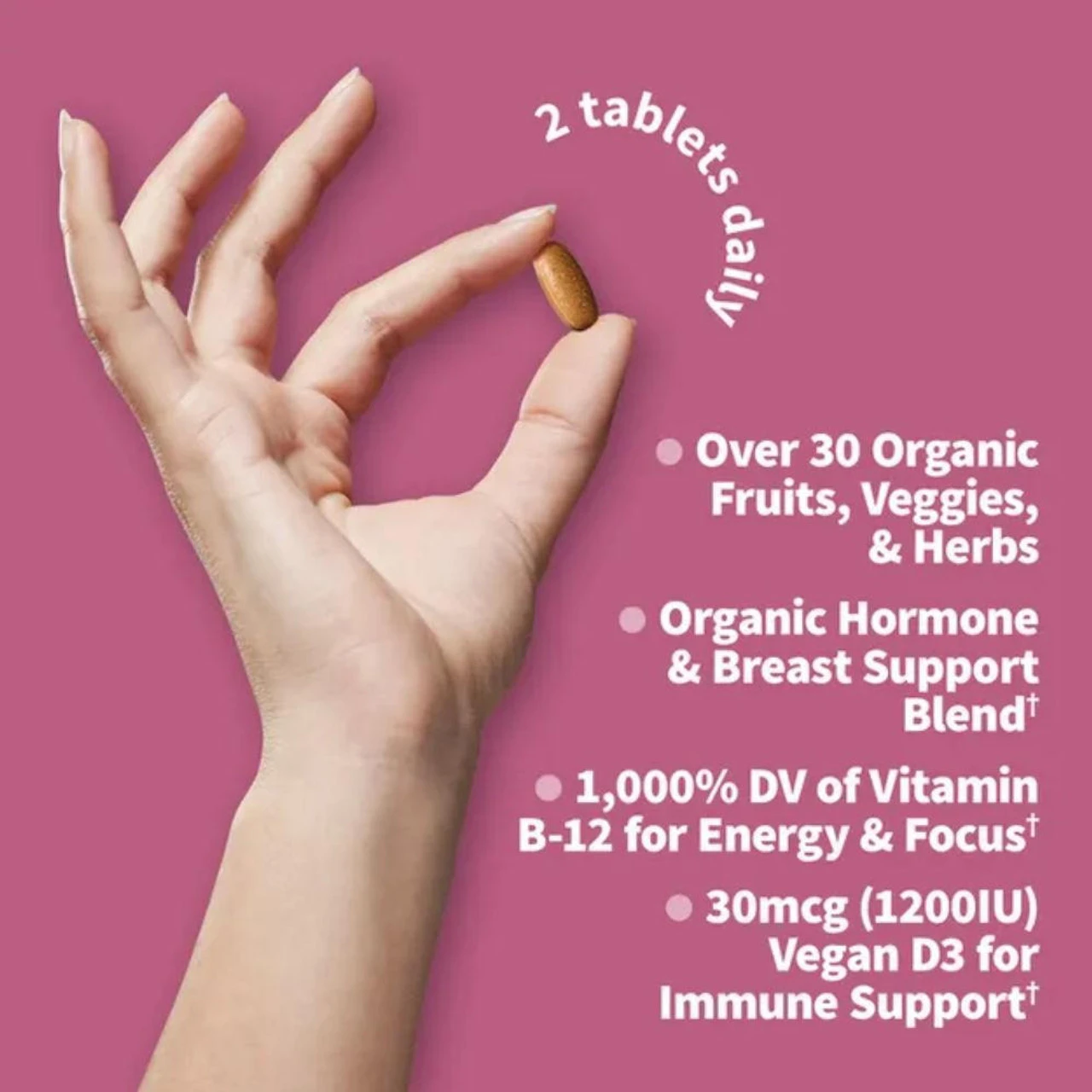 Garden Of Life Kind Organics Women's Multi 40+ 120 Tabs - Image 7