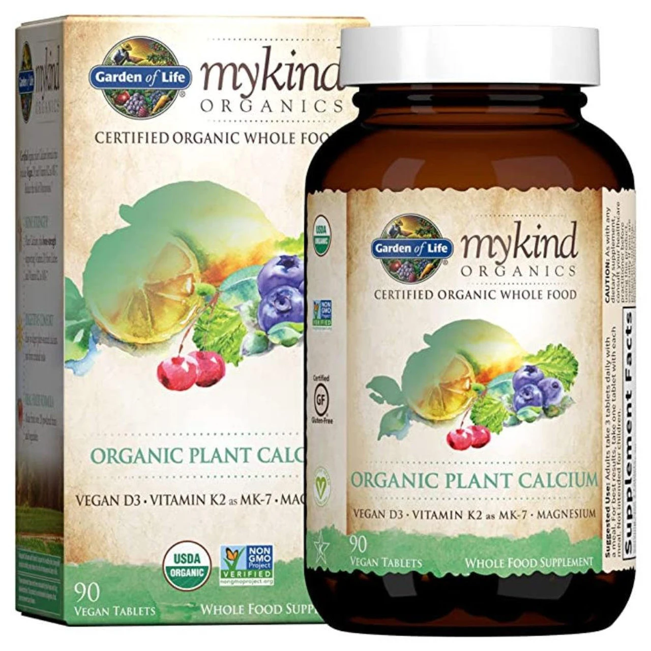 Garden Of Life MyKind Organics Plant Calcium 90 Tablets