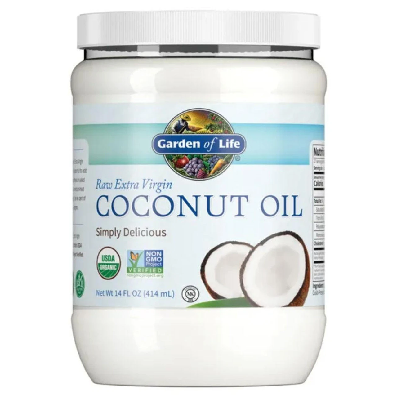 Garden Of Life Organic (Non-GMO) Extra Virgin Coconut Oil 14 Oz