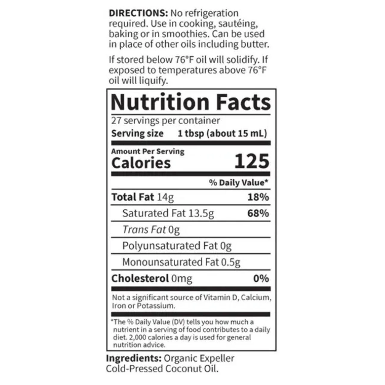 Garden Of Life Organic (Non-GMO) Extra Virgin Coconut Oil 14 Oz - Image 2