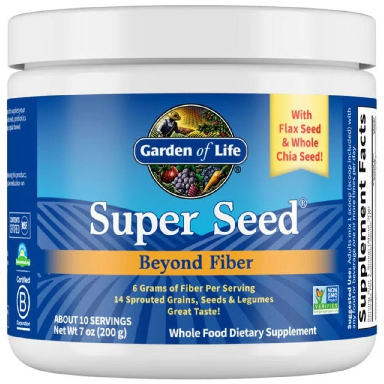 Garden Of Life Super Seed Beyond Fiber 600 Grams - Image 2