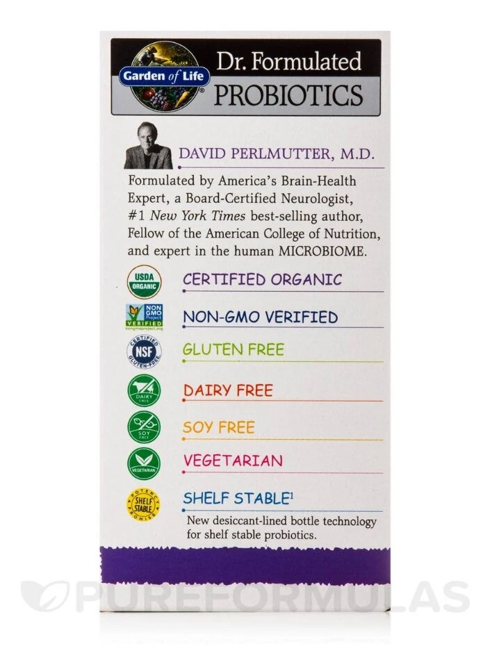 Dr. Formulated Probiotics Organic Kids+ 5 Billion CFU, Berry Cherry Flavor (Shelf Stable) - 30 Chewables - Image 4
