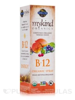 Mykind Organics B12 Spray Liquid, Raspberry Flavor - 2 Fl. Oz (58 Ml)