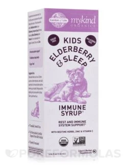 MyKind Organics Kids Elderberry & Sleep Immune Syrup - 3.92 Fl. Oz (116 Ml)