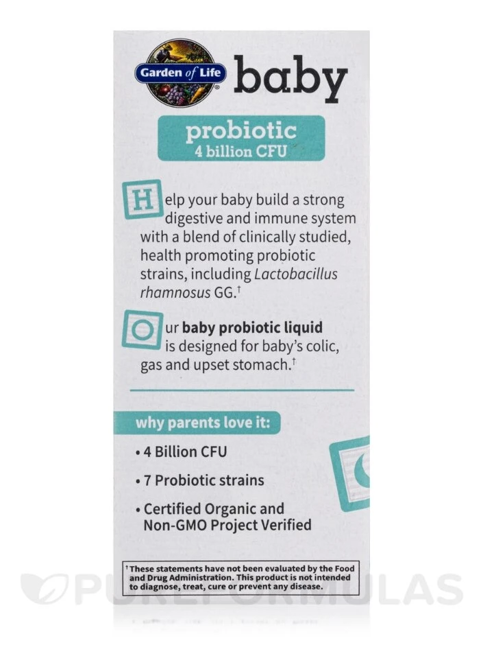 Baby Probiotic, 4 Billion CFU - 1.9 Fl. Oz (56 Ml) - Image 7