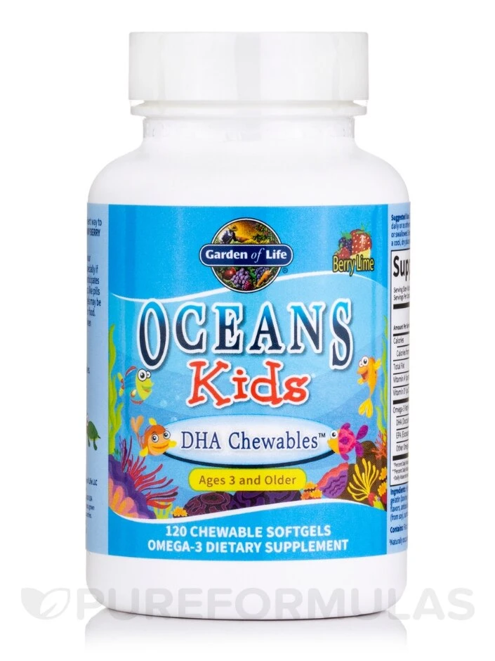 Oceans 3™ - Oceans Kids™ - 120 Chewable Softgels - Image 3