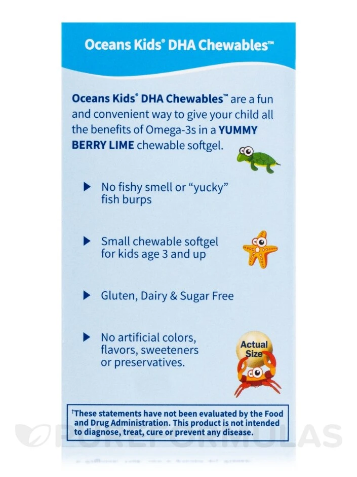 Oceans 3™ - Oceans Kids™ - 120 Chewable Softgels - Image 7
