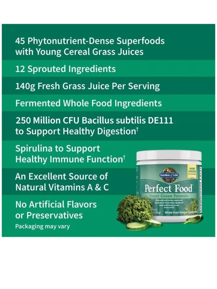 Perfect Food® - Super Green Formula - 4.94 Oz (140 Grams) - Image 5