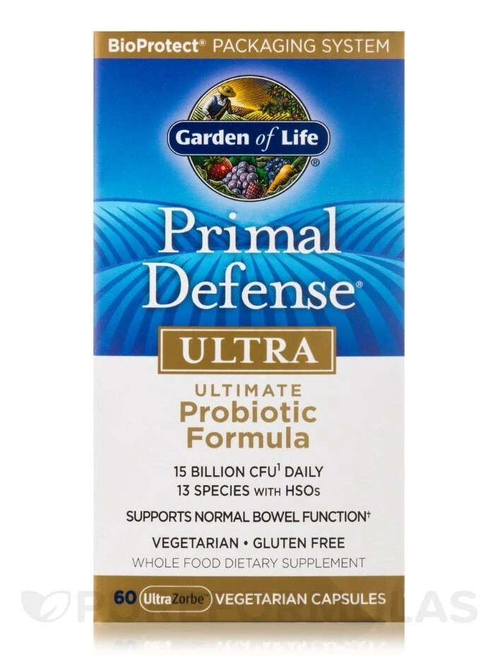 Primal Defense® ULTRA Probiotic Formula - 60 Vegetarian Capsules - Image 2