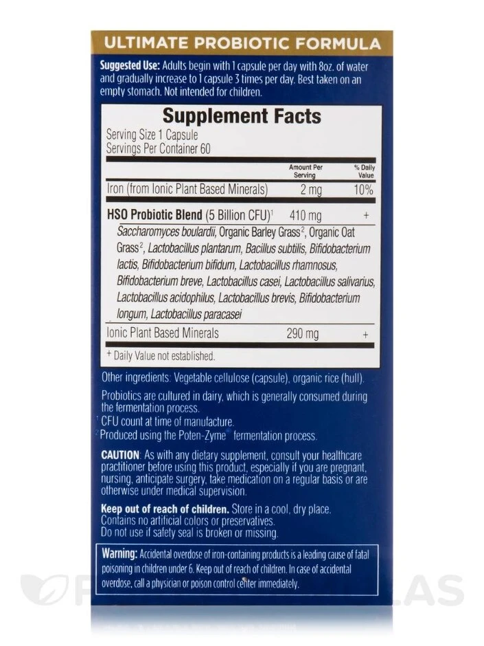 Primal Defense® ULTRA Probiotic Formula - 60 Vegetarian Capsules - Image 3