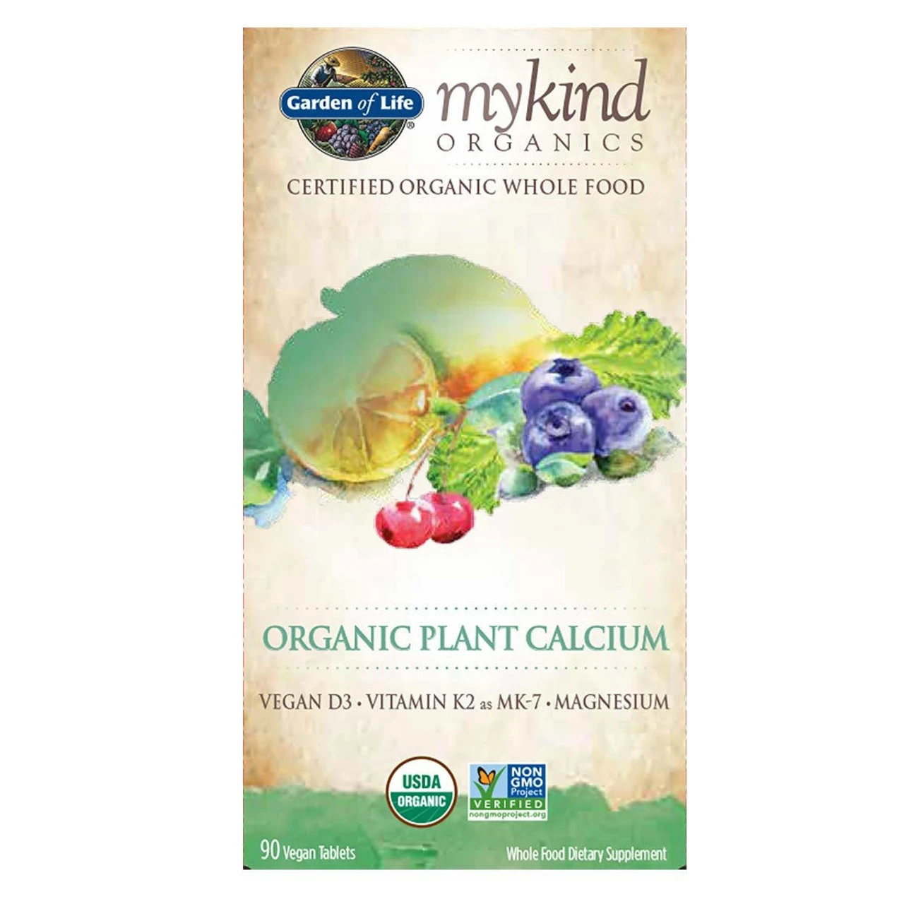 Garden Of Life MyKind Organics Plant Calcium 90 Tablets - Image 2