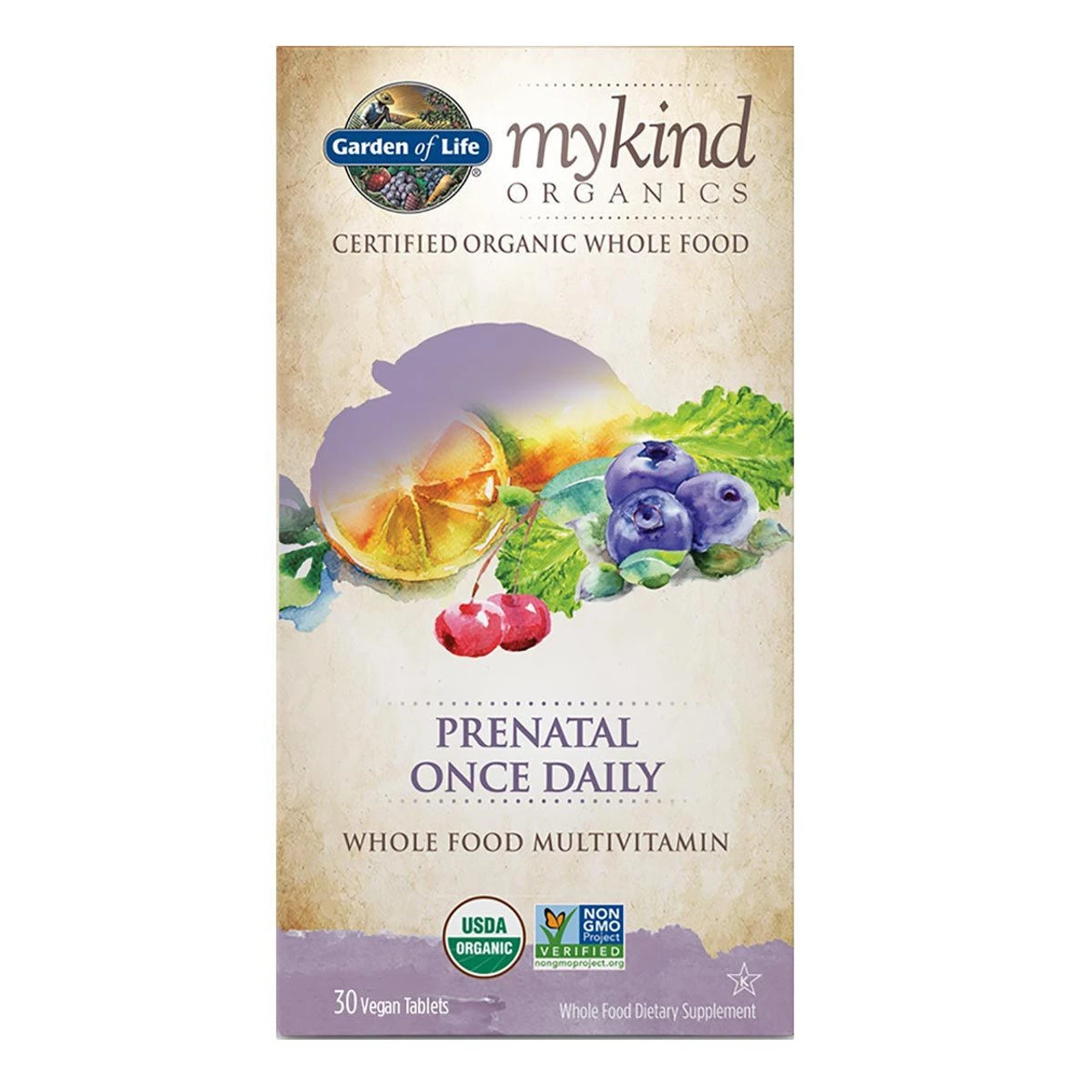 Garden Of Life Kind Organics Prenatal Once Daily Multi 30 Tabs