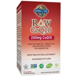 Garden Of Life Raw CoQ10 200mg 60 Vege Caps