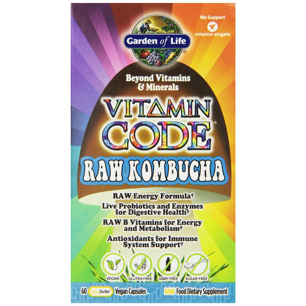 Garden Of Life Vitamin Code RAW Kombucha, 60 Capsules