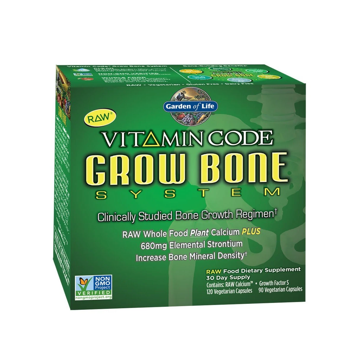 Garden Of Life Vitamin Code Grow Bone System 30 Day Supply