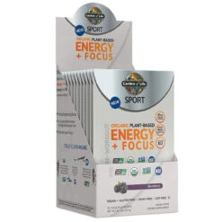 Garden Of Life Sport Organic Pre-Workout Energy Plus Focus 12 Count Blackberry Packets