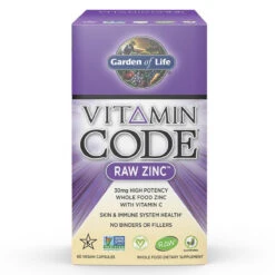 Garden Of Life Vitamin Code Raw Zinc 60 Capsules