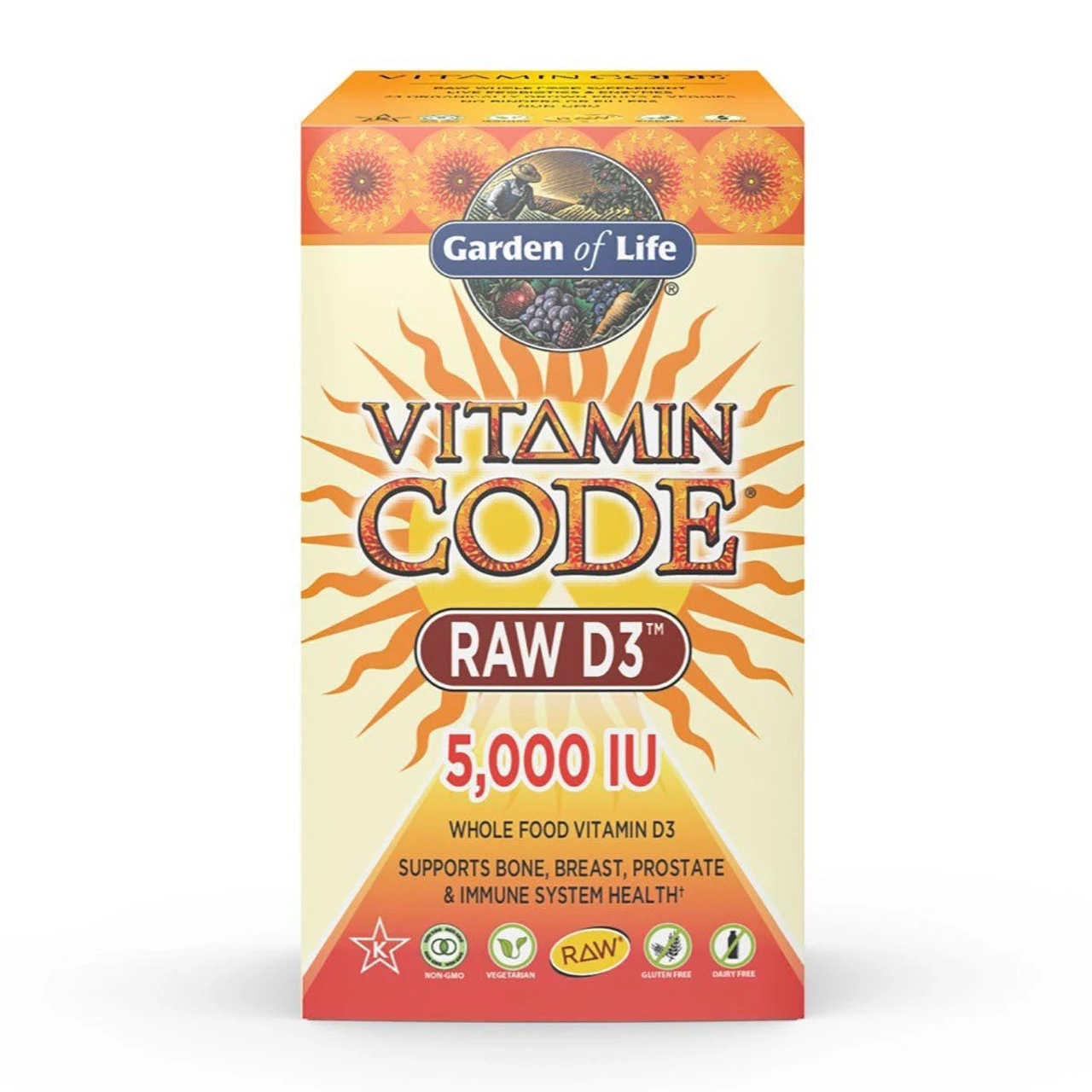 Garden Of Life Vitamin Code Raw D3 5000IU 60 Caps