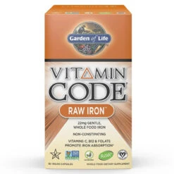 Garden Of Life Vitamin Code Raw Iron 30 Vege Caps