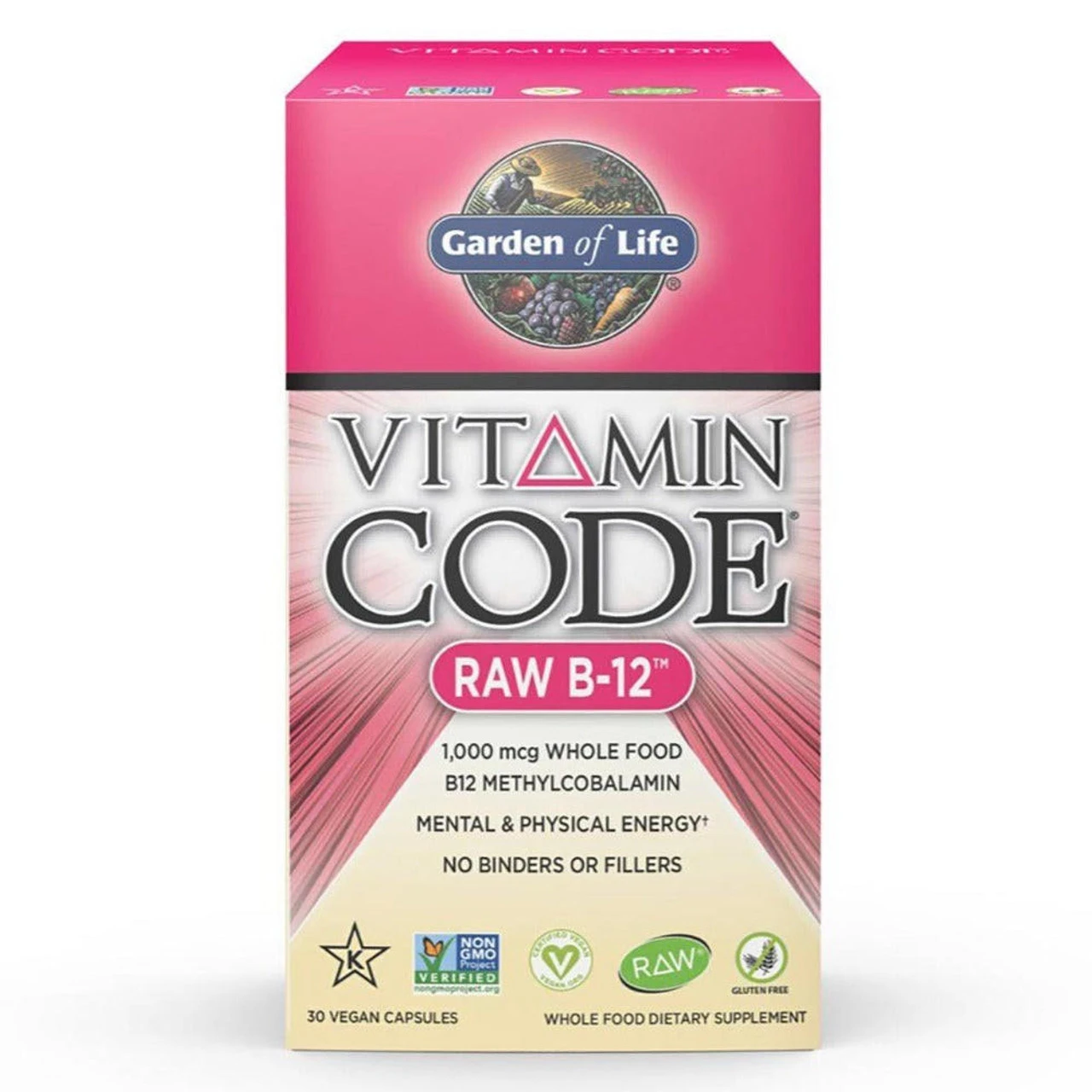 Garden Of Life Vitamin Code Raw B-12 30 Vege Capsules